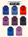 Great MCR Offer Combo Half Sleeve Colour Shirt (Buy 1 get 1 free) - 38 size