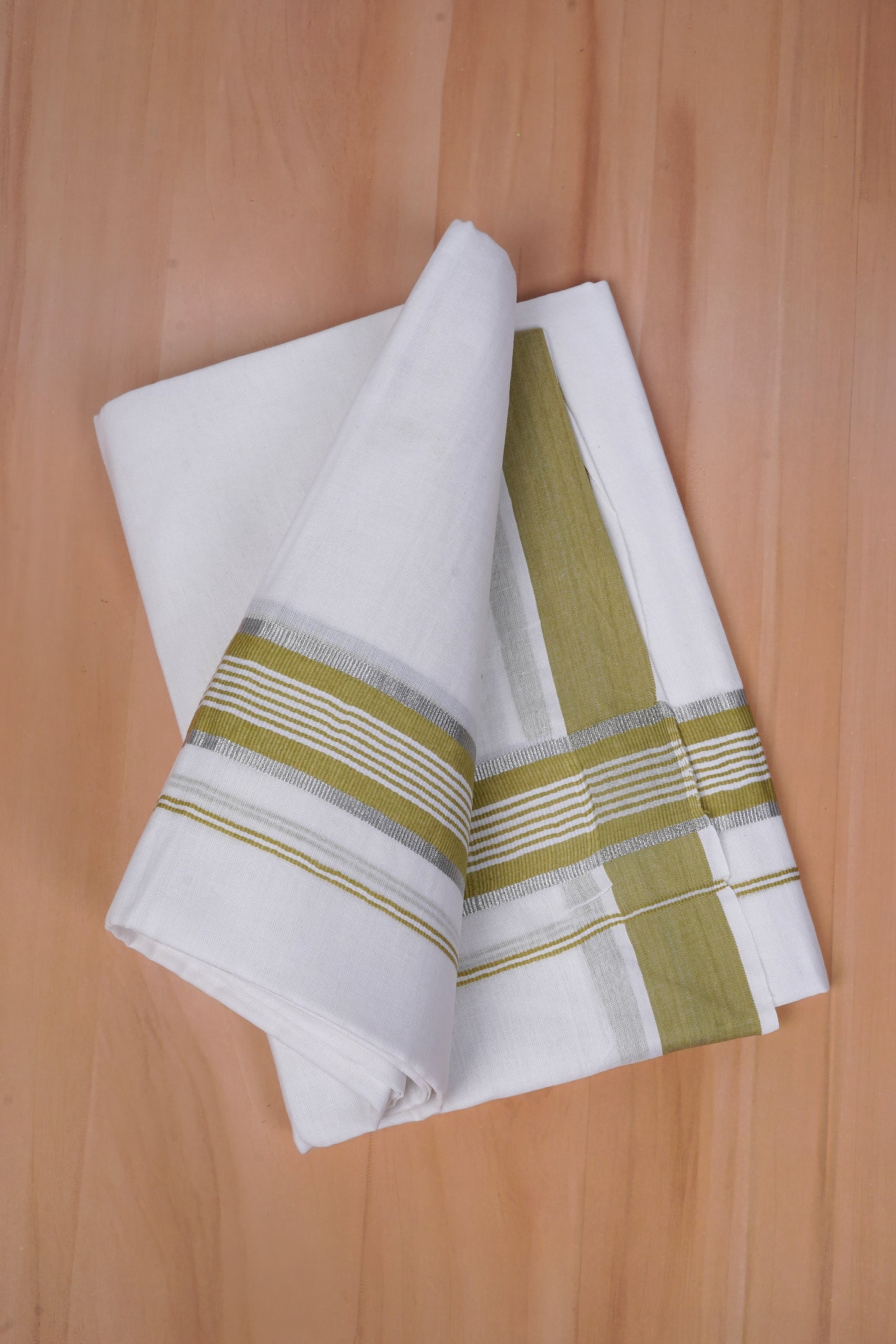 FCD-589 W/D DHOTI 3.80 MTR - Olve green