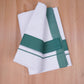 FCD-592 W/D DHOTI 3.80 MTR - dark Green