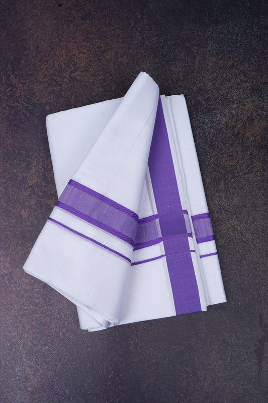 FD-91 W/D DHOTI 3.80 MTR-Purple