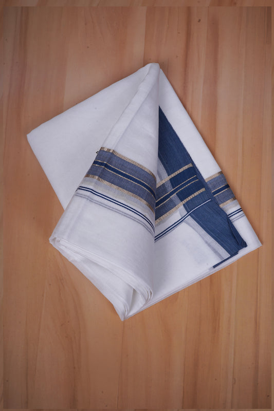 FCD-477 W/D DHOTI 3.80 MTR - Dark Blue