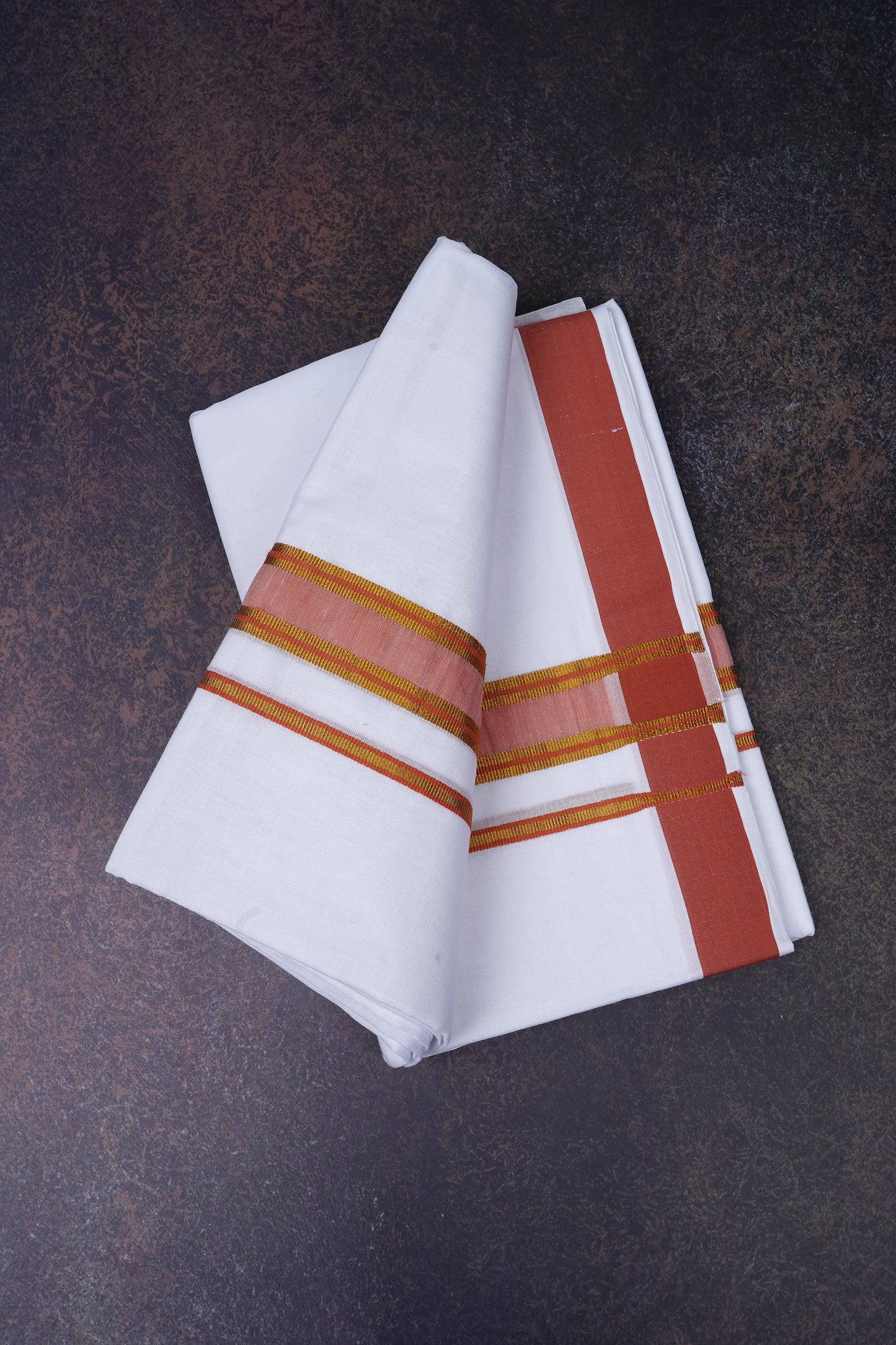 FD-172 W/D DHOTI 3.80 MTR - Brown