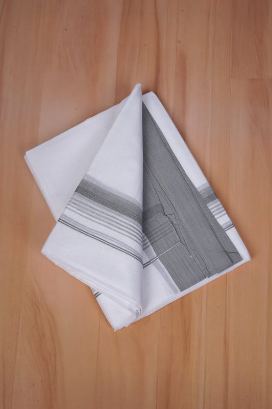 FCD-587 W/D DHOTI 3.80 MTR - Silver