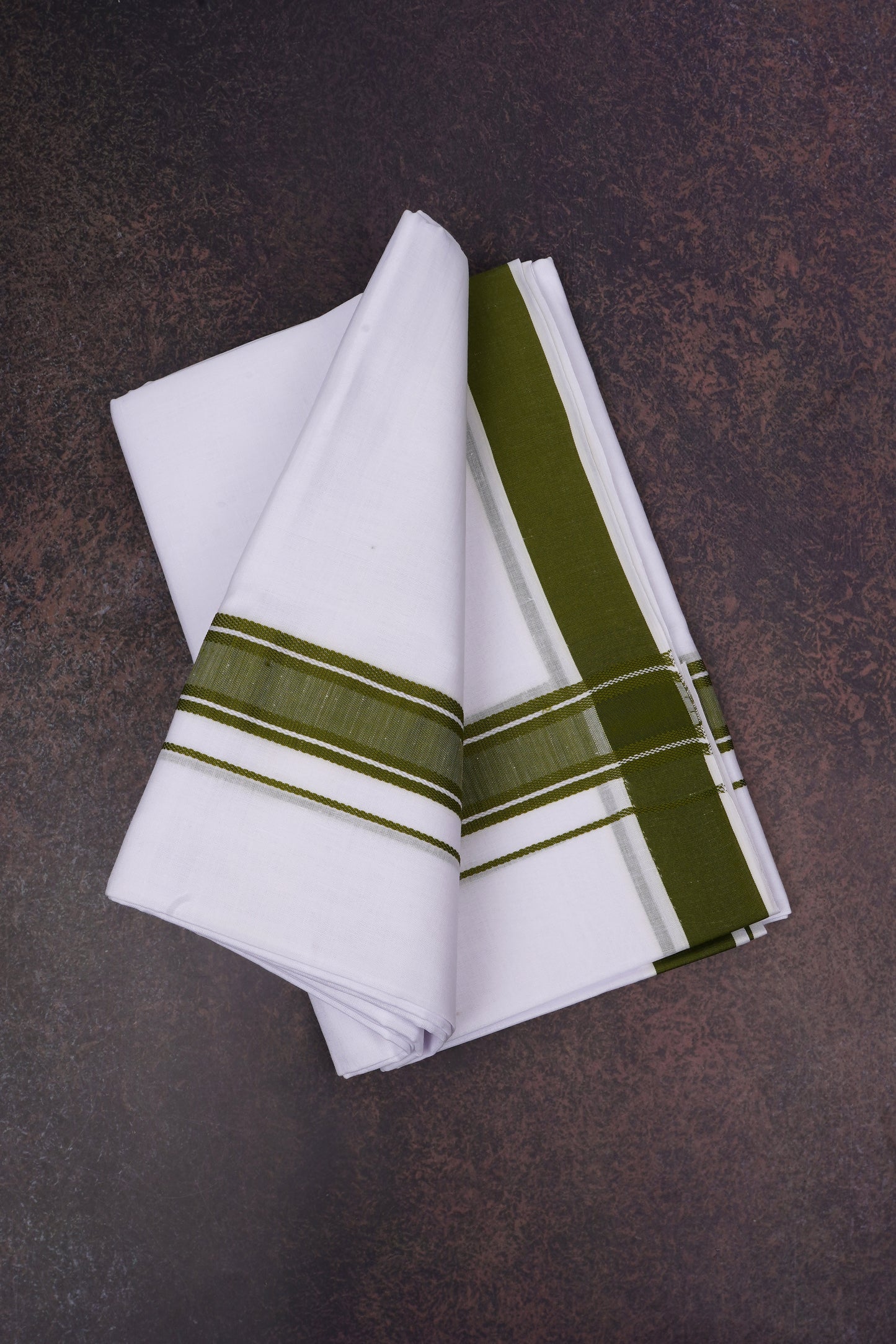 FD-116 W/D DHOTI 3.80 MTR-Dark Green