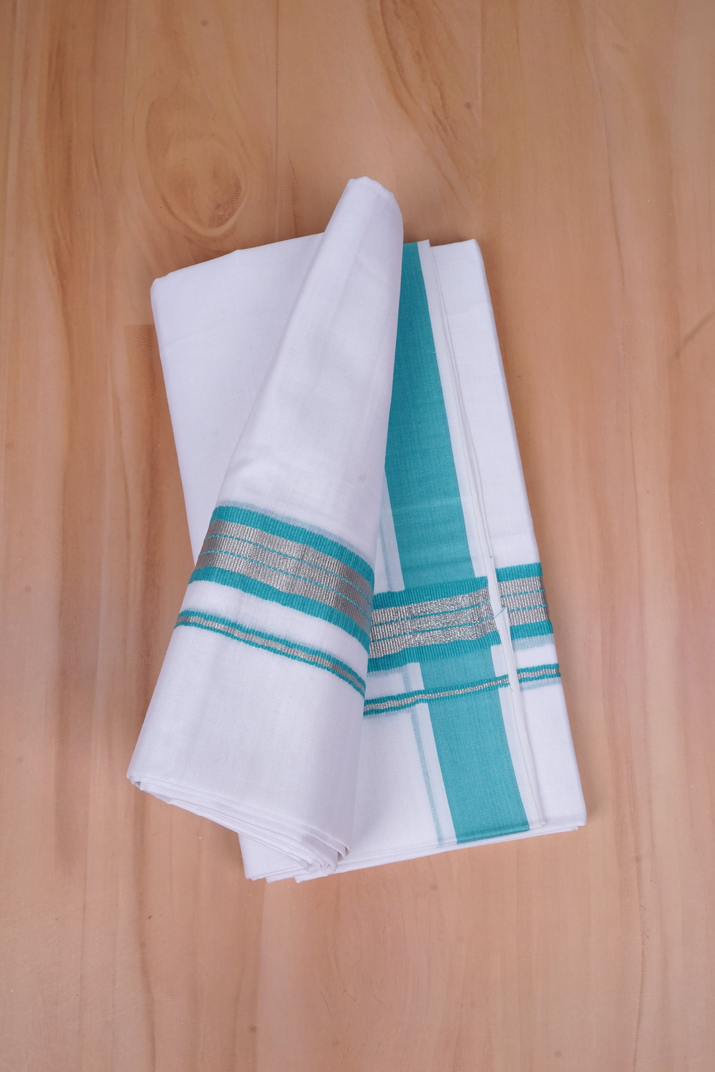 FCD-565 W/D DHOTI 3.80 MTR - Light Blue