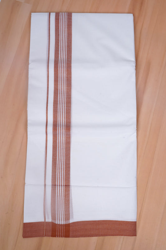 FCD-616 W/D DHOTI 3.80 MTR - L Brown