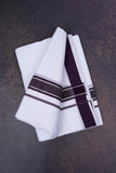 FD-167 W/D DHOTI 3.80 MTR-Dark maroon