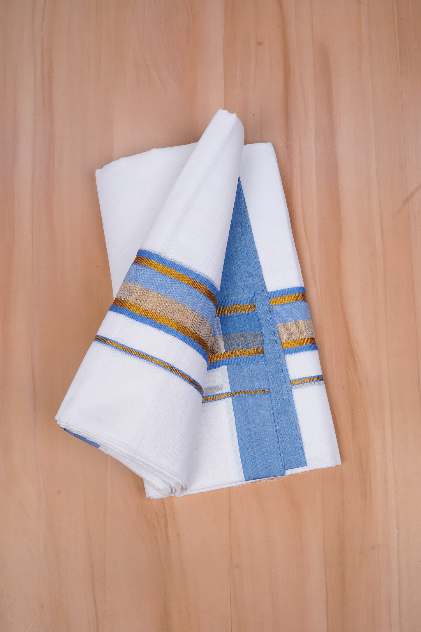 FCD-519 W/D DHOTI 3.80 MTR-Light Blue