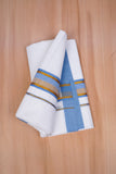 FCD-519 W/D DHOTI 3.80 MTR-Light Blue