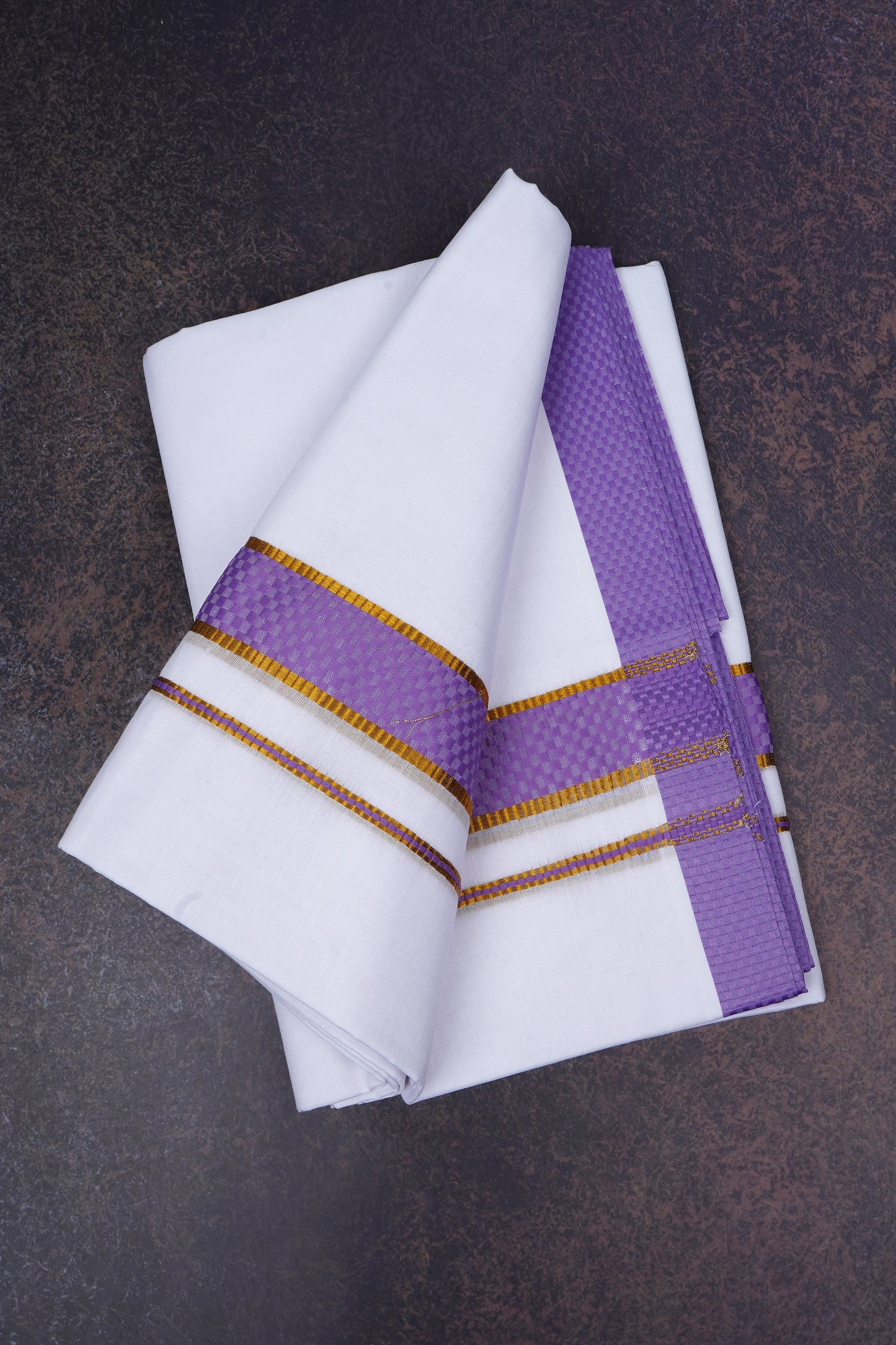 FD-200 W/D DHOTI 3.80 MTR-Violet