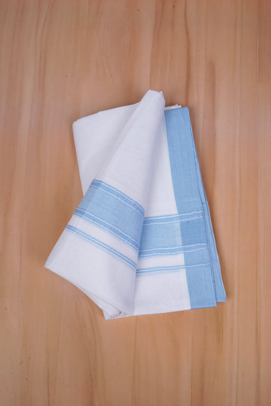 FCD-527 W/D DHOTI 3.80 MTR-Sky Blue