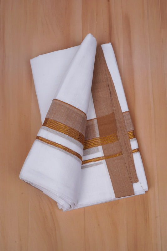 FCD-524 W/D DHOTI 3.80 MTR-Brown