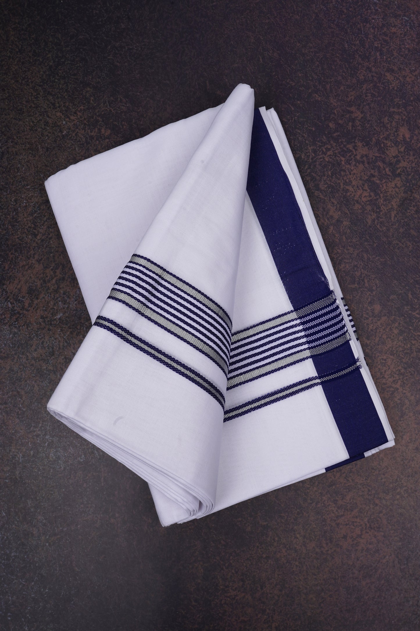 FD-137 W/D DHOTI 3.80 MTR-Blue