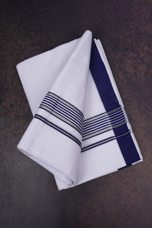 FD-137 W/D DHOTI 3.80 MTR-Blue