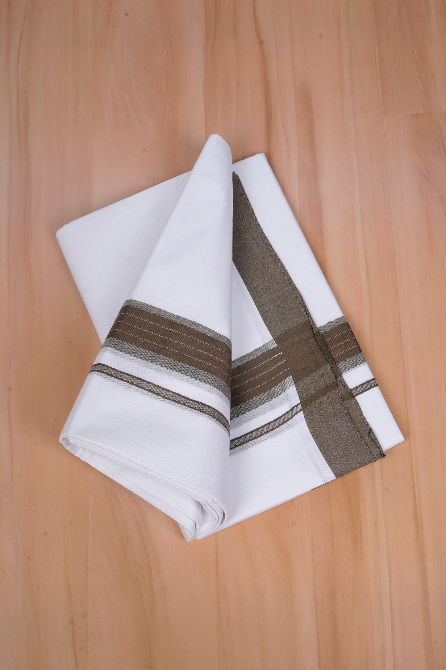 FCD-598 W/D DHOTI 3.80 MTR - Dark Brown