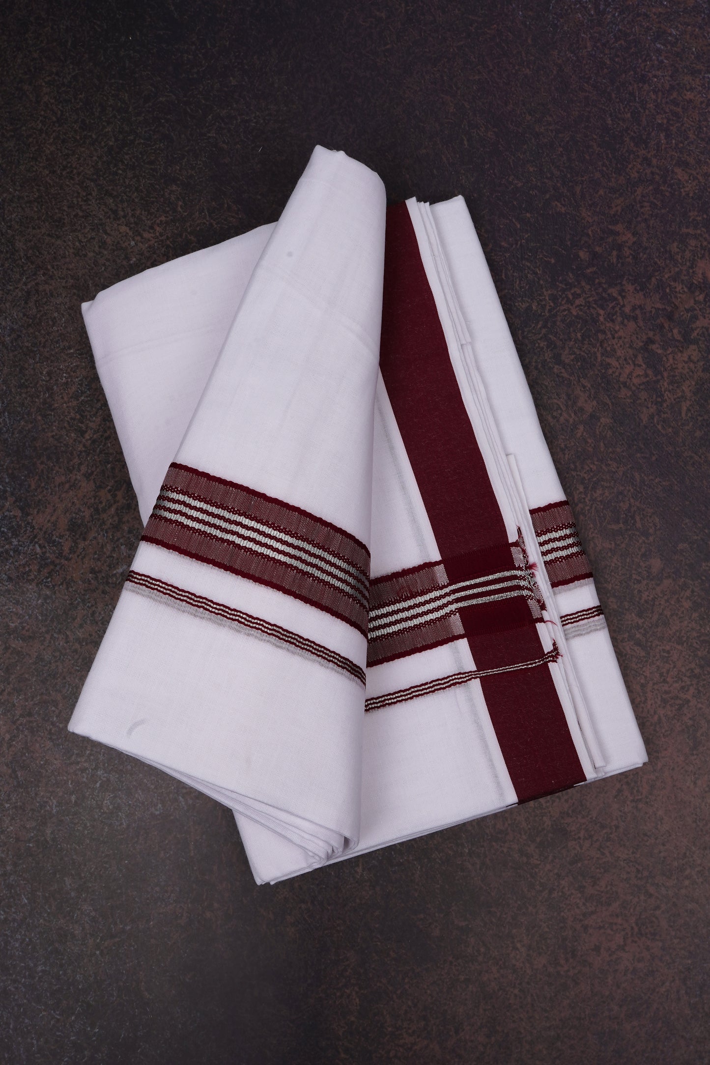 FD-166 W/D DHOTI 3.80 MTR-Brown