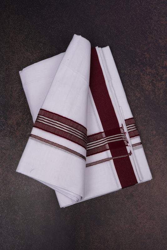 FD-166 W/D DHOTI 3.80 MTR-Brown