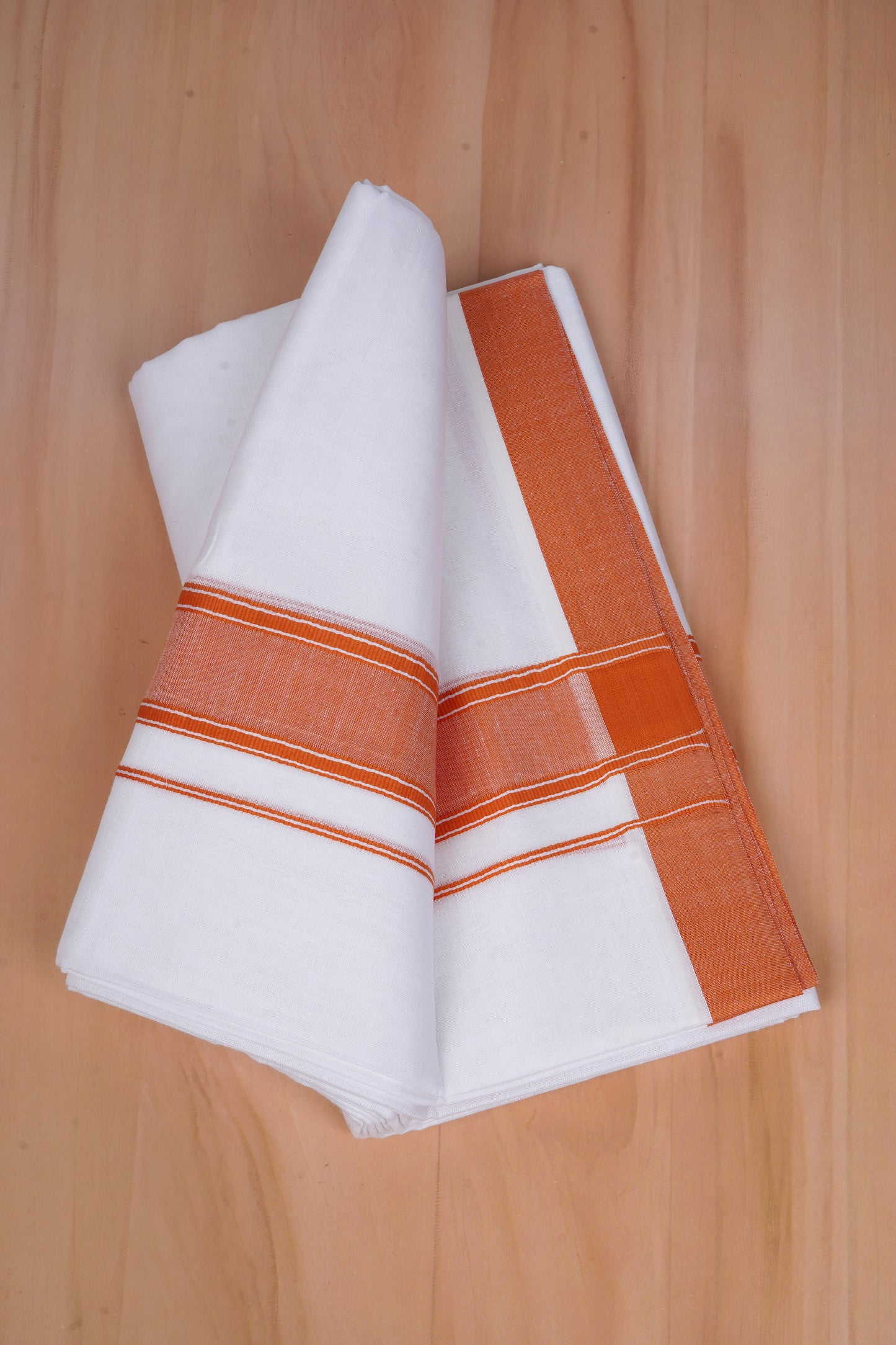 FCD-527 W/D DHOTI 3.80 MTR-Light Orange