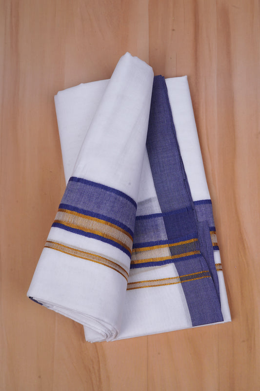 FCD-531 W/D DHOTI 3.80 MTR-Dark Blue