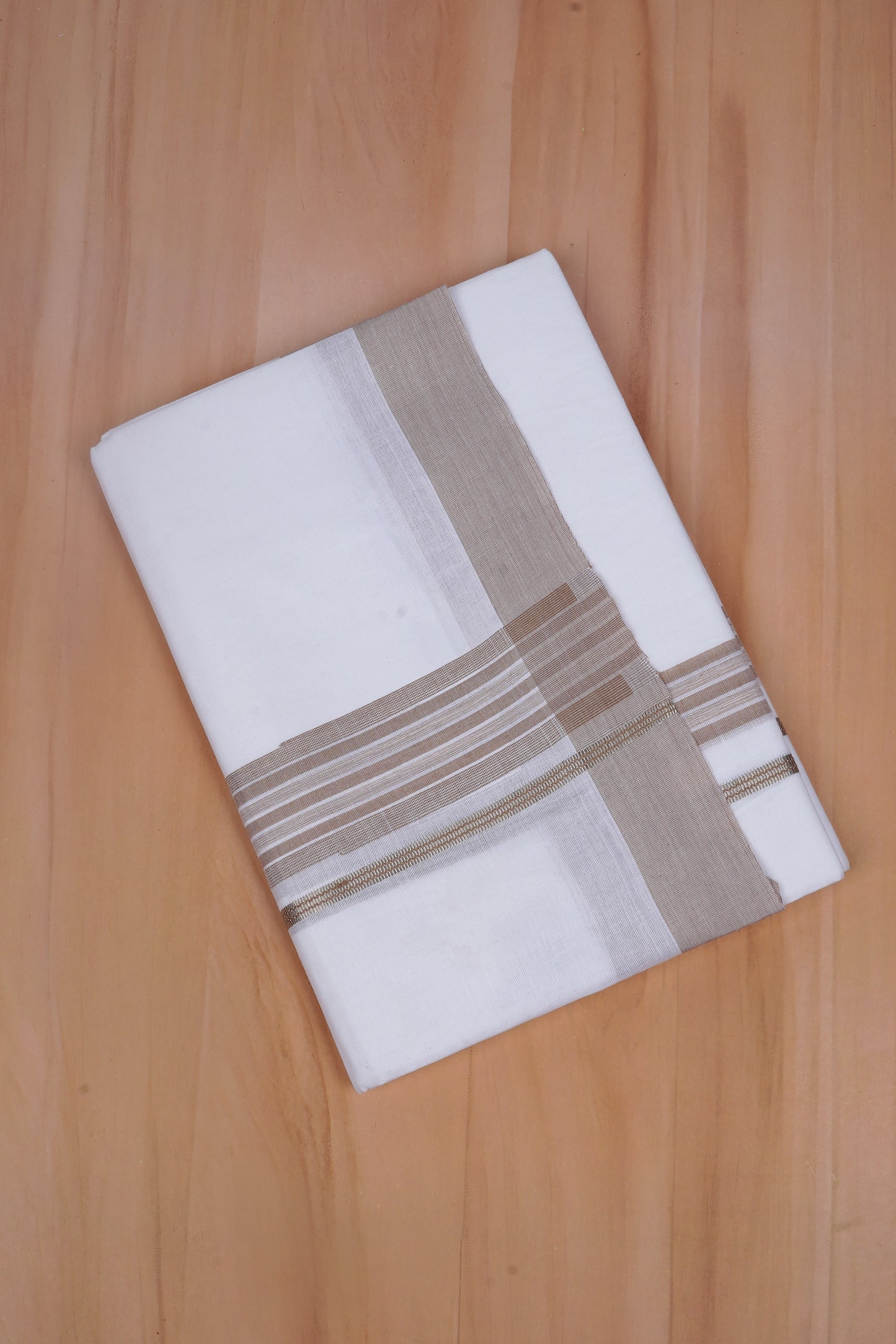 FCD-607 W/D DHOTI 3.80 MTR - Light Brown