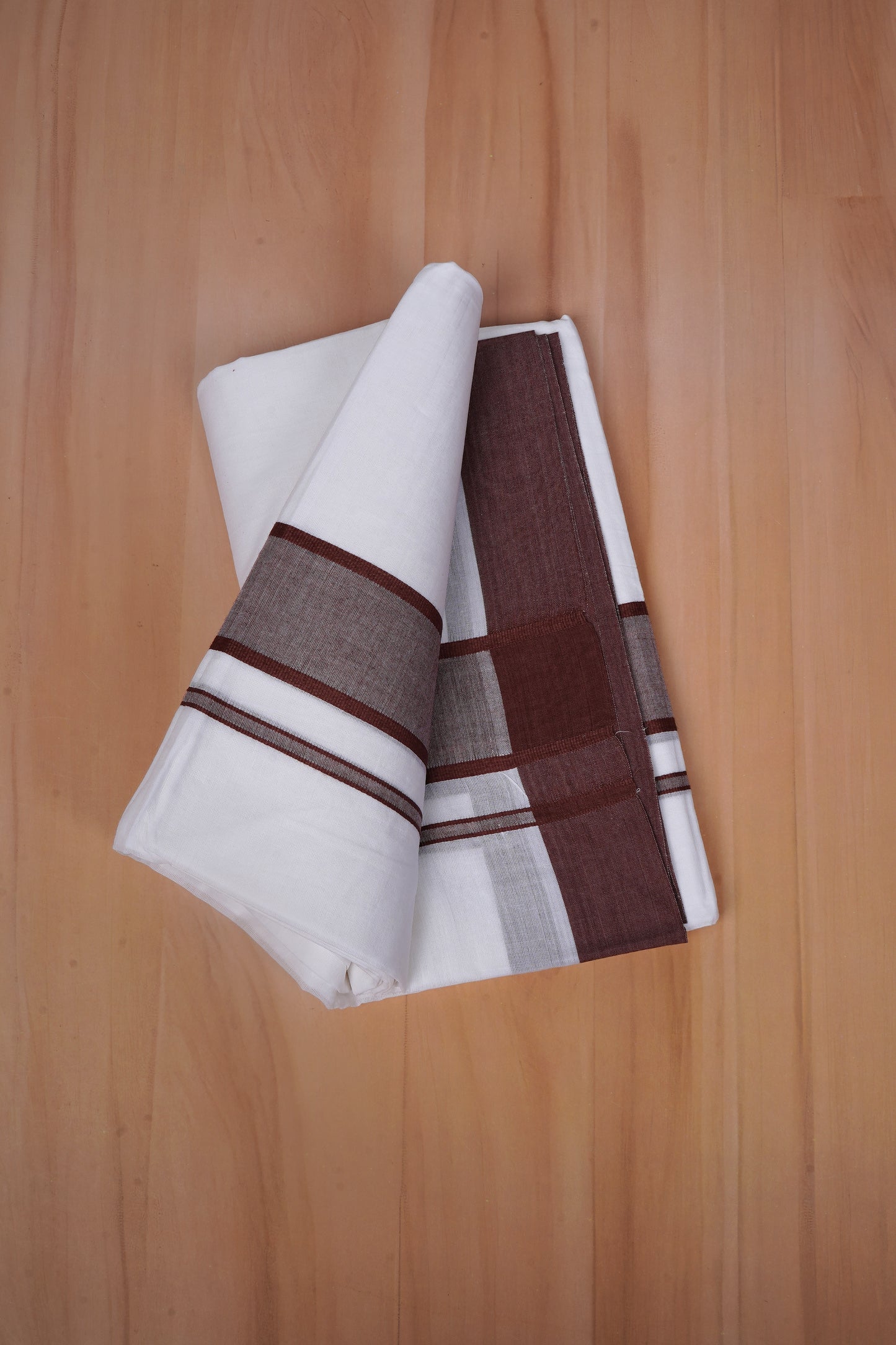 FCD-86 W/D DHOTI 3.80 MTR- Light Brown