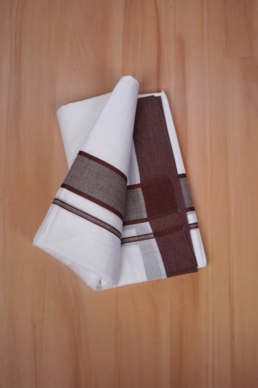 FCD-86 W/D DHOTI 3.80 MTR- Light Brown