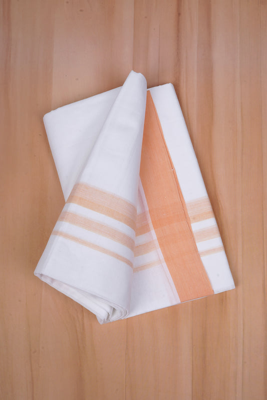 FCD-387 W/D DHOTI 3.80 MTR - Light orange