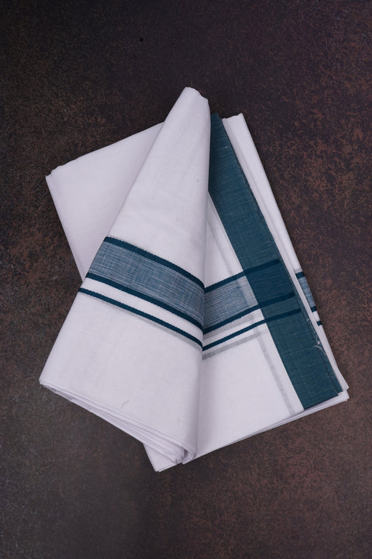 FD-108 W/D DHOTI 3.70 MTR-Dark Blue