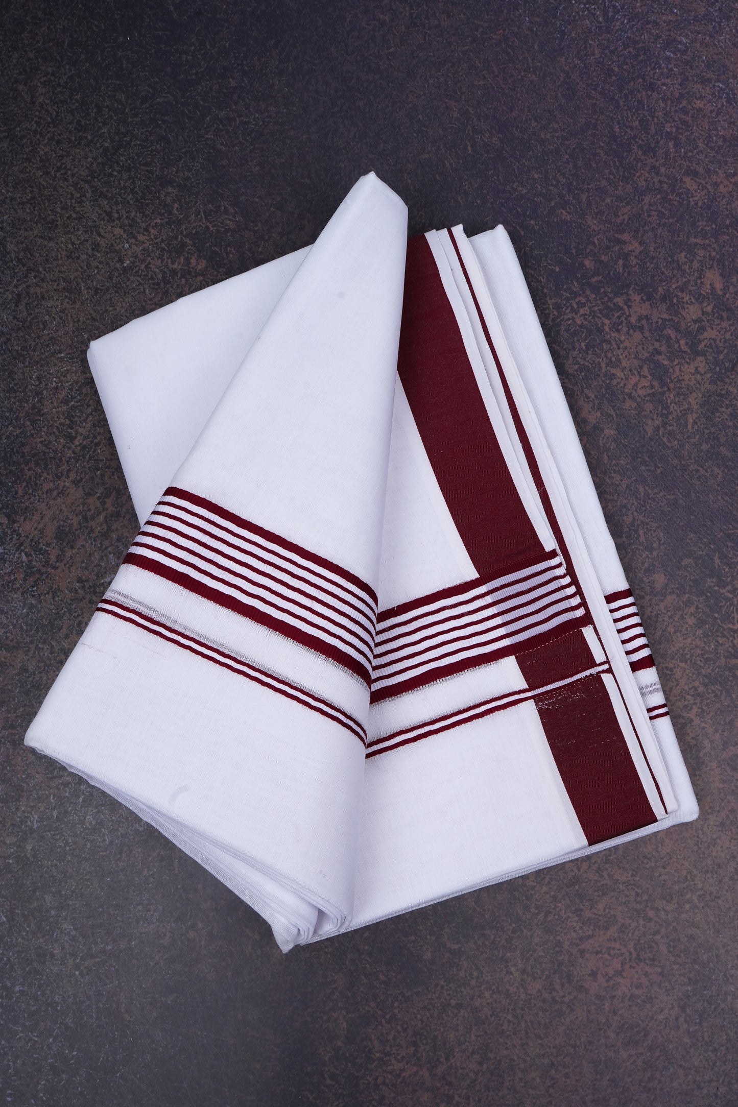 FD-158 W/D DHOTI 3.80 MTR-Maroon