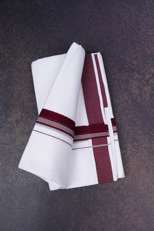 FCD-362 W/D DHOTI 3.80 MTR-Maroon