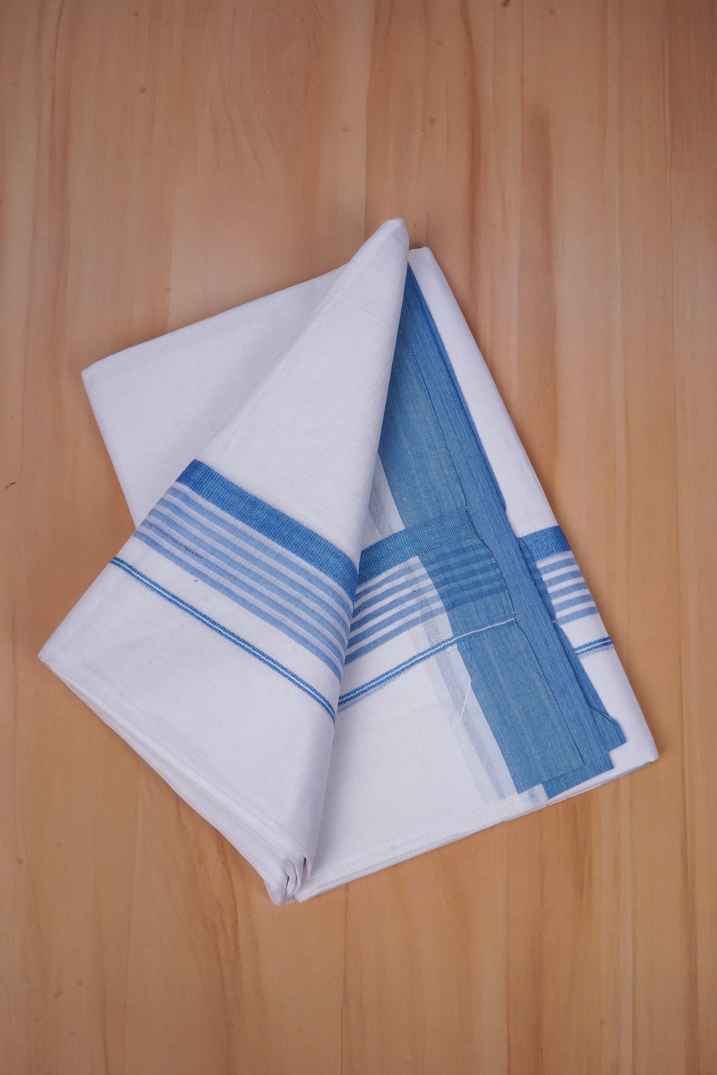 FCD-575 W/D DHOTI 3.80 MTR - Sky Blue