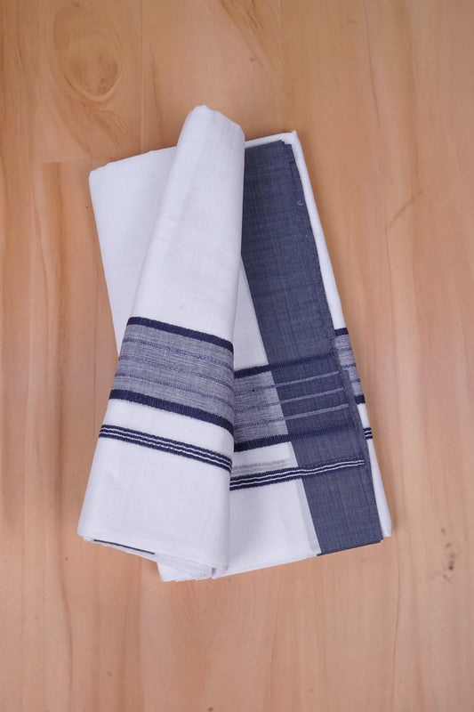 FCD-428 W/D DHOTI 3.80 MTR-Dark blue