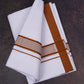 FD-162 W/D DHOTI 3.80 MTR-Dark Brown