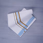 KERALOOM FINISH COTTON 330 W/D DHOTI 3.80 MTR - Sky Blue