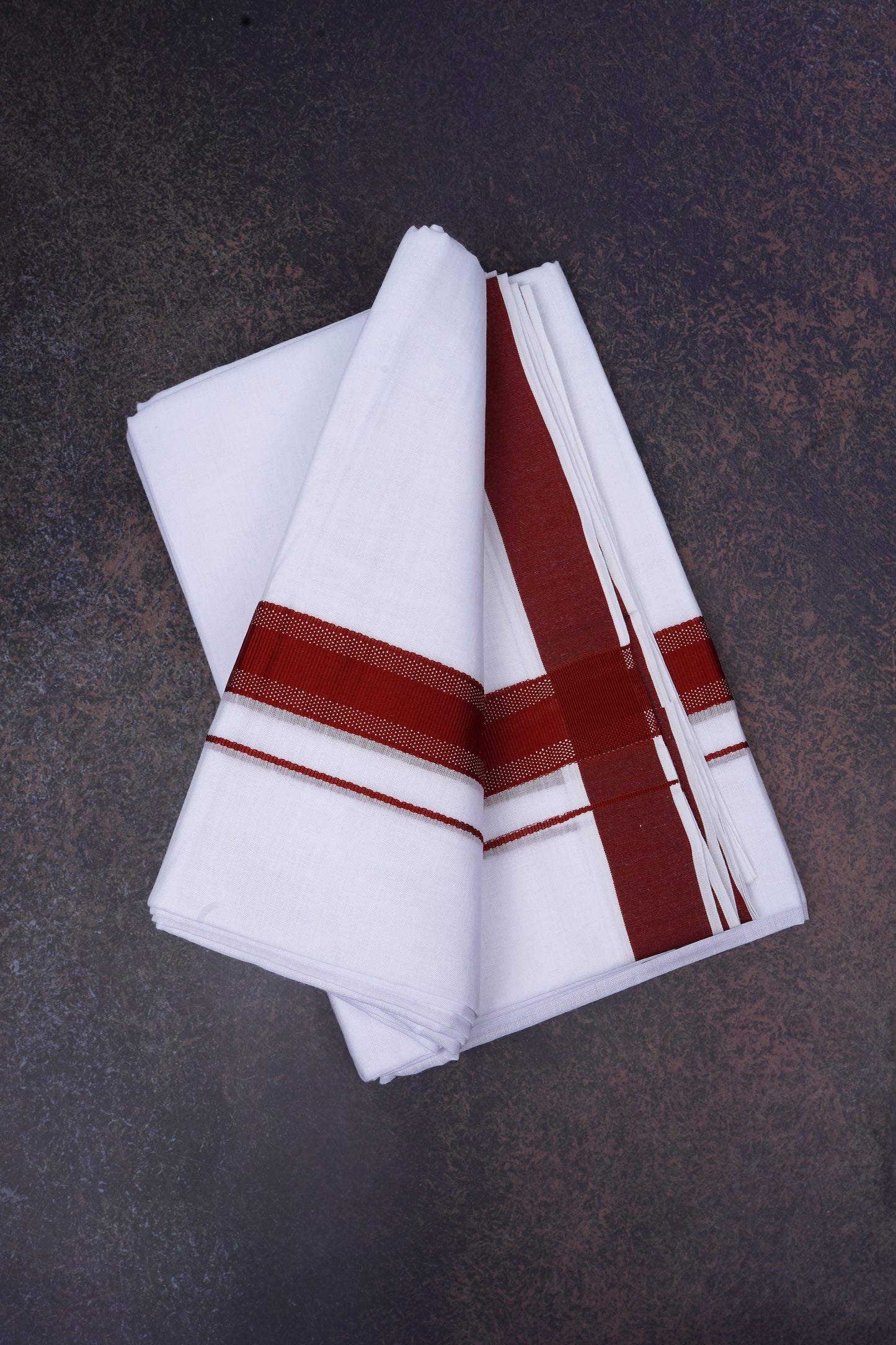 FD-177 W/D DHOTI 3.80 MTR-Maroon