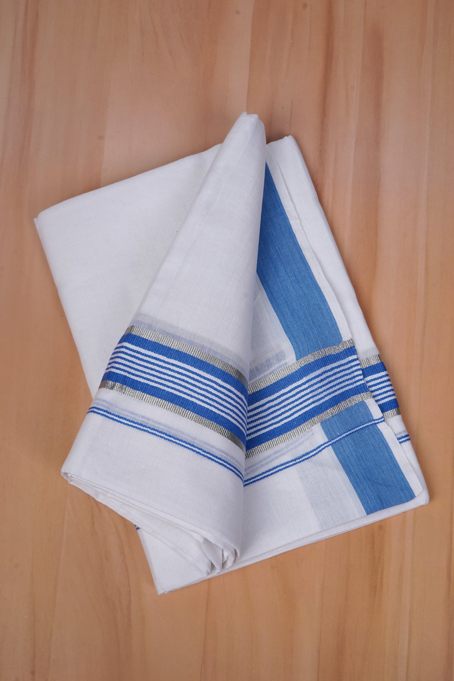 FCD-589 W/D DHOTI 3.80 MTR - Blue