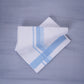 KERALOOM FINISH COTTON 333 W/D DHOTI 3.80 MTR - Sky Blue
