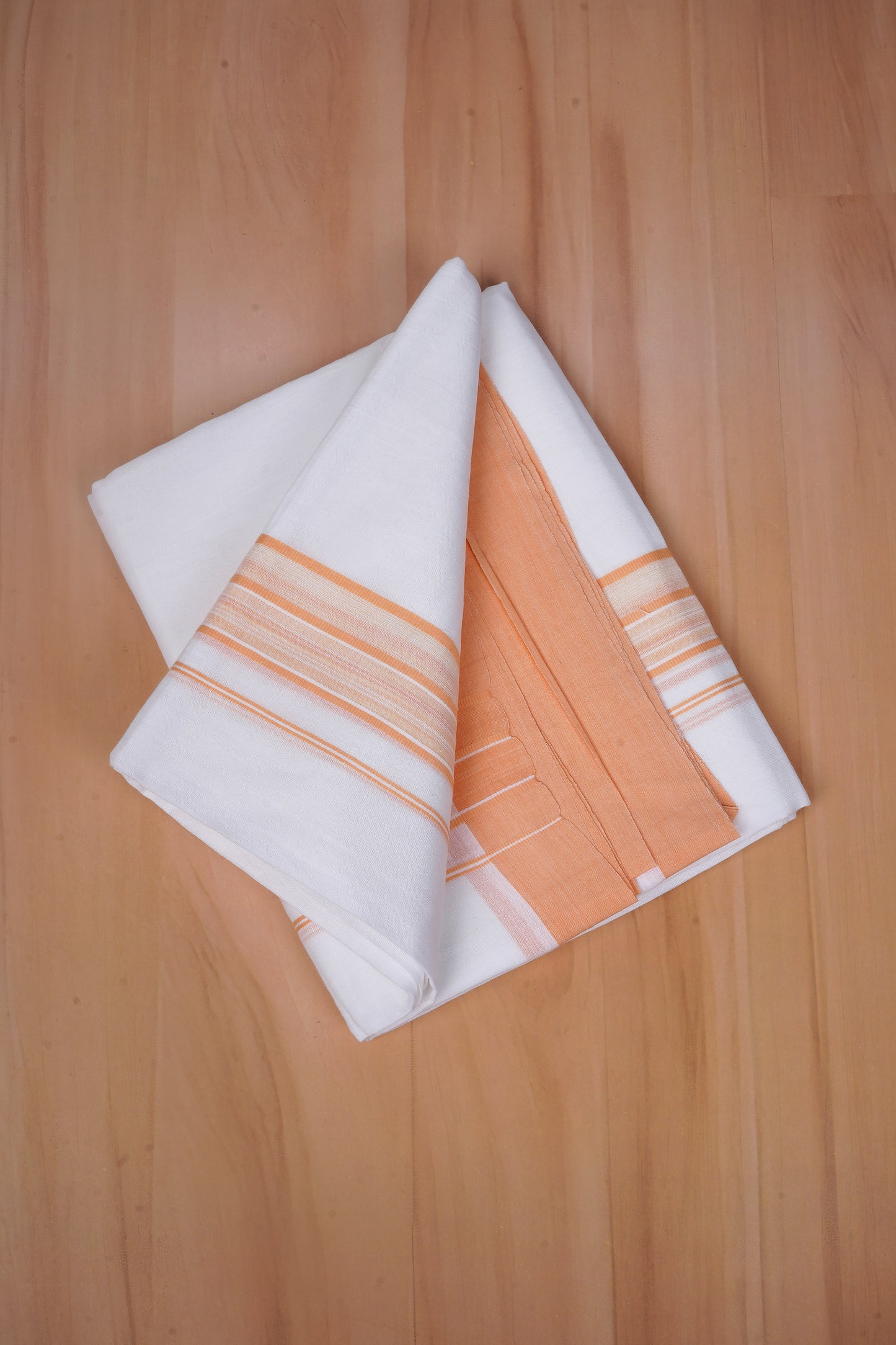 FCD-583 W/D DHOTI 3.80 MTR - Light Orange