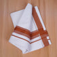 FCD-598 W/D DHOTI 3.80 MTR - Dark Brown