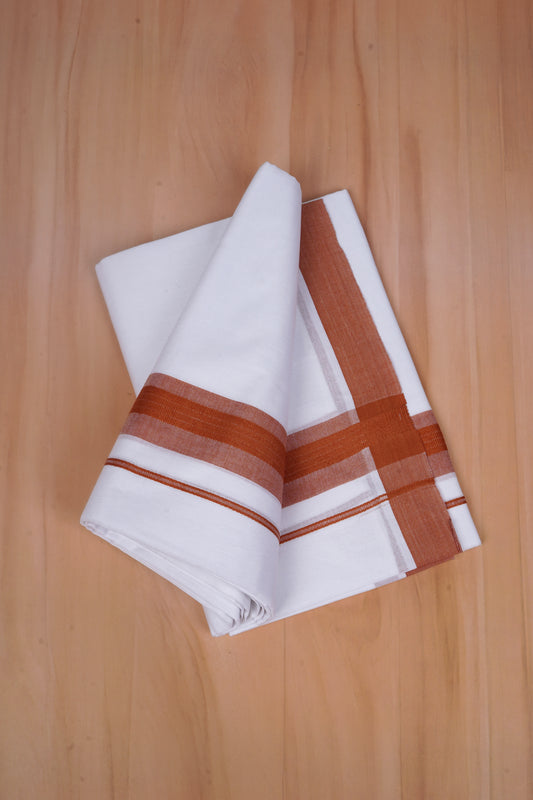 FCD-598 W/D DHOTI 3.80 MTR - Dark Brown