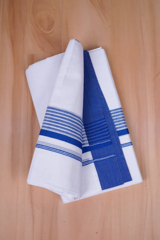 FCD-424 W/D DHOTI 3.80 MTR- Blue 3