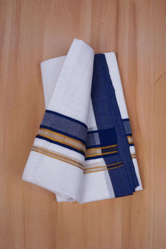 FCD-531 W/D DHOTI 3.80 MTR-Dark Blue