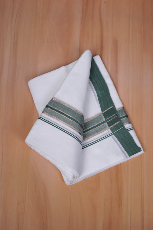 FCD-477 W/D DHOTI 3.80 MTR - Dark Green