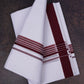 FD-133 W/D DHOTI 3.80 MTR-Dark maroon