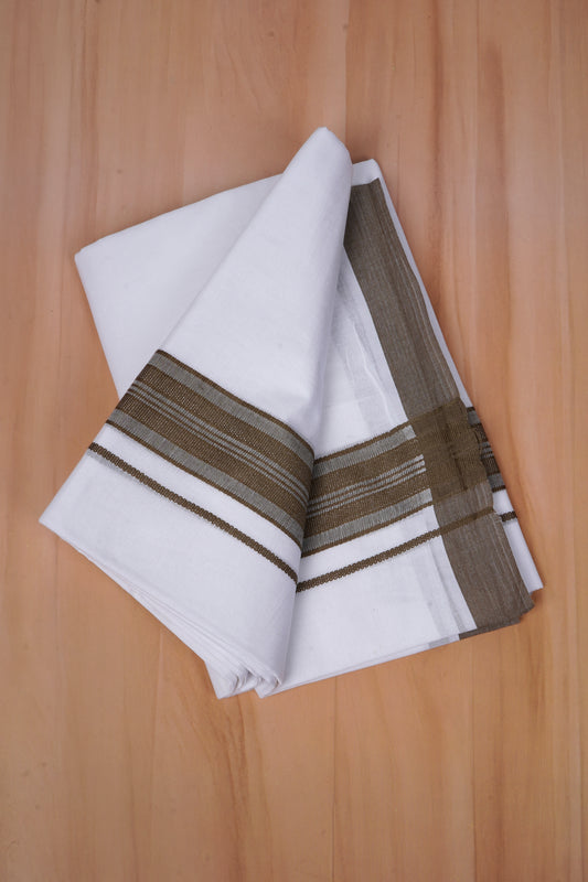 FCD-603 W/D DHOTI 3.80 MTR - Dark Brown