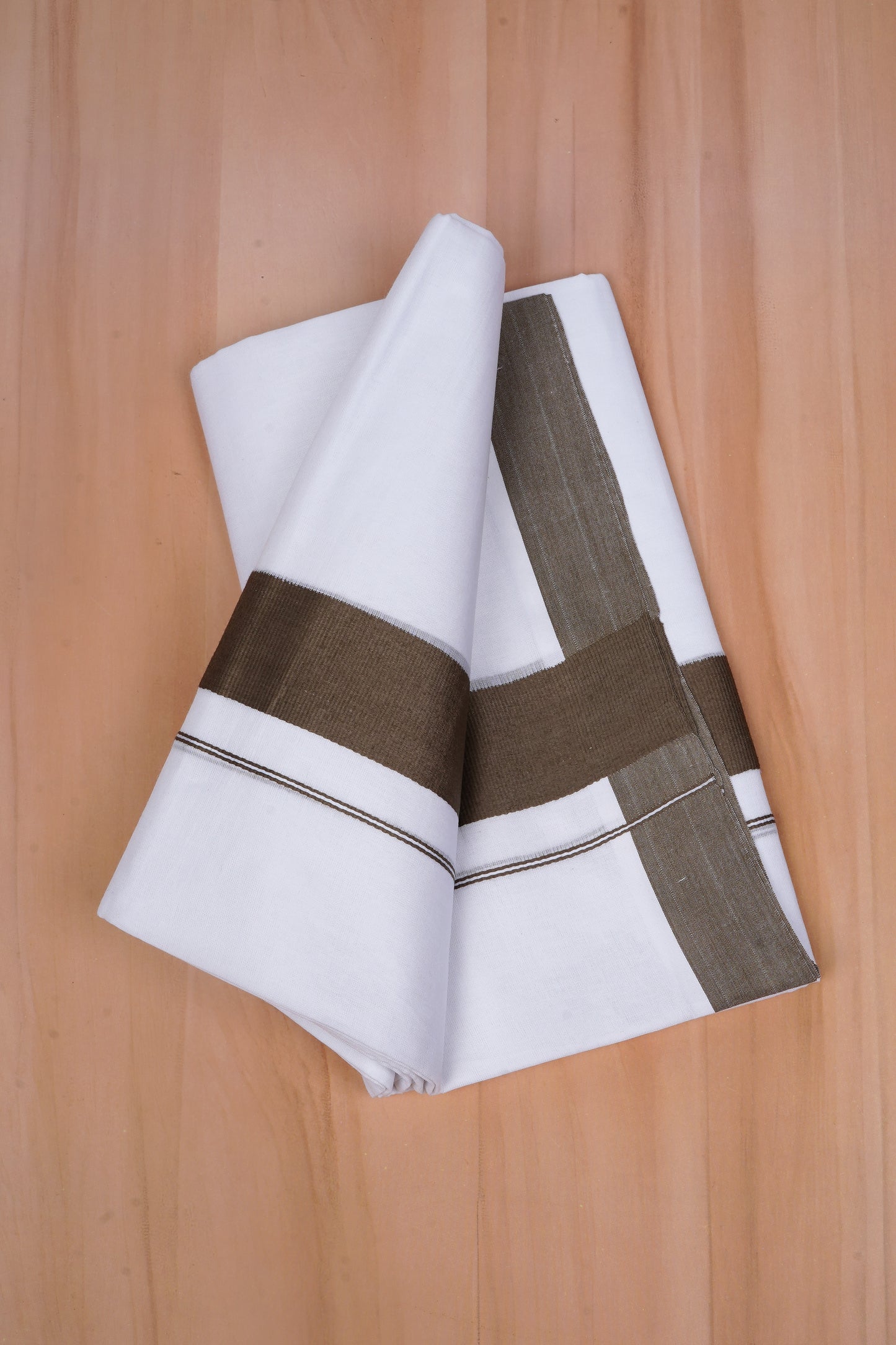 FCD-614 W/D DHOTI 3.80 MTR - L Brown
