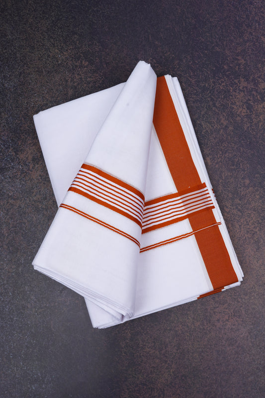 FD-158 W/D DHOTI 3.80 MTR-Brown