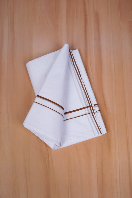 FCD-81 W/D DHOTI 3.80 MTR-Brown