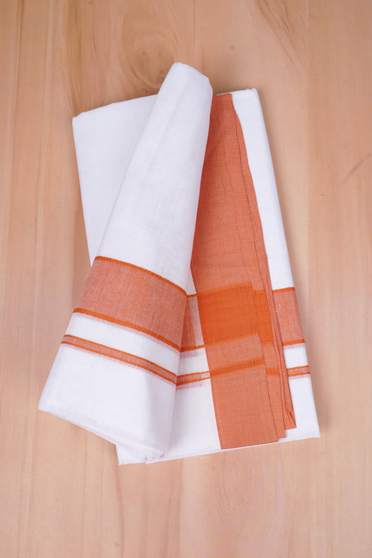 FCD-02 W/D DHOTI 4.00 MTR- Orange