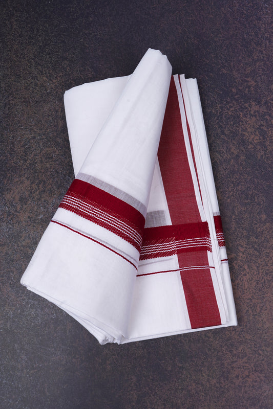 FCD-362 W/D DHOTI 3.80 MTR-Maroon